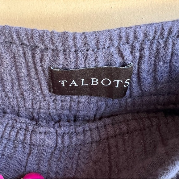 Talbots Airy Gauze Pull-On Shorts 5" - Size M - Casual Summer Preppy Beach - Picture 2 of 7